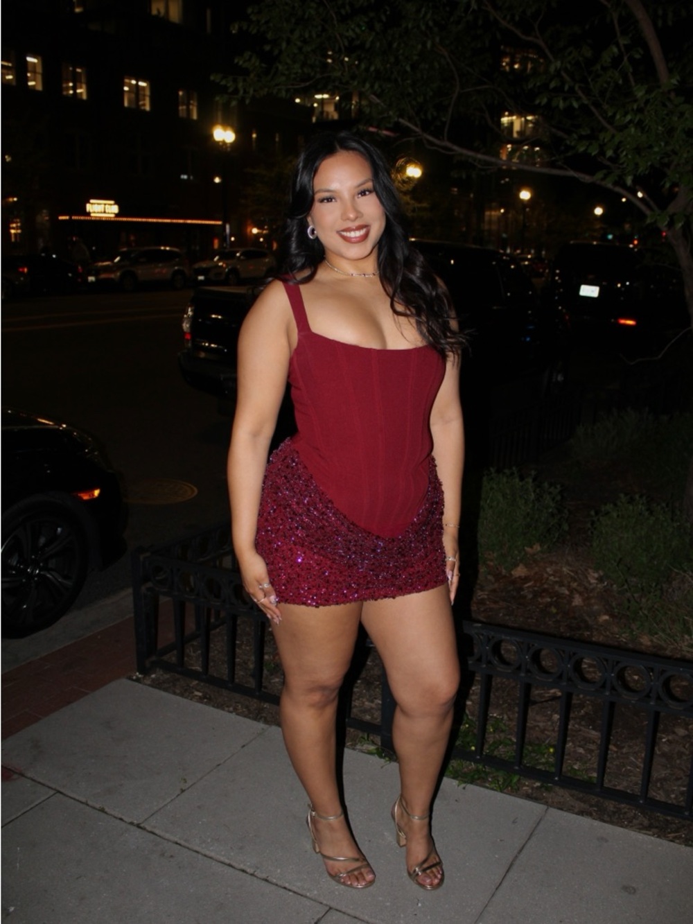 Babyboo Leona Mini Dress Burgundy - Picture 3 of 3